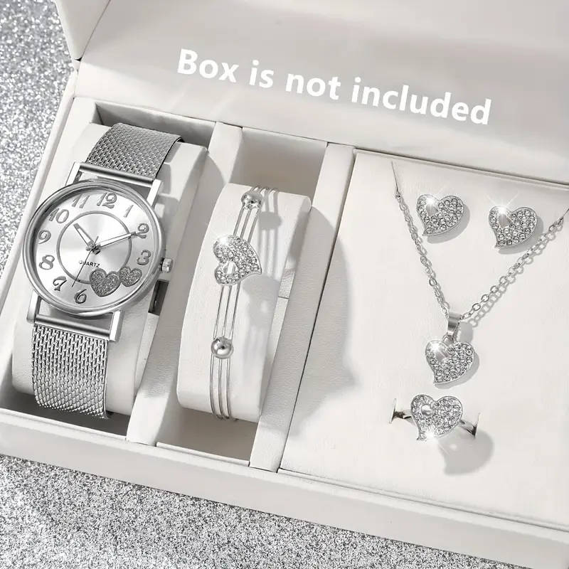 6-Piece Stylish Women's Quartz Watch Set