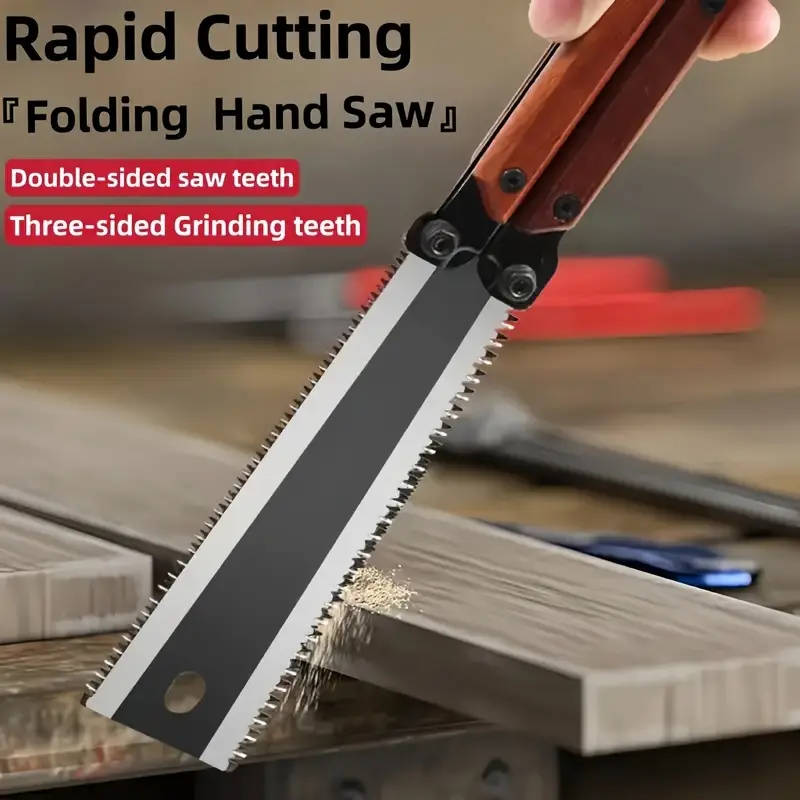 Versatile SK5 Steel Folding Saw with Ergonomic Handle Safety Lock Ideal for Woodworking Branch Trimm