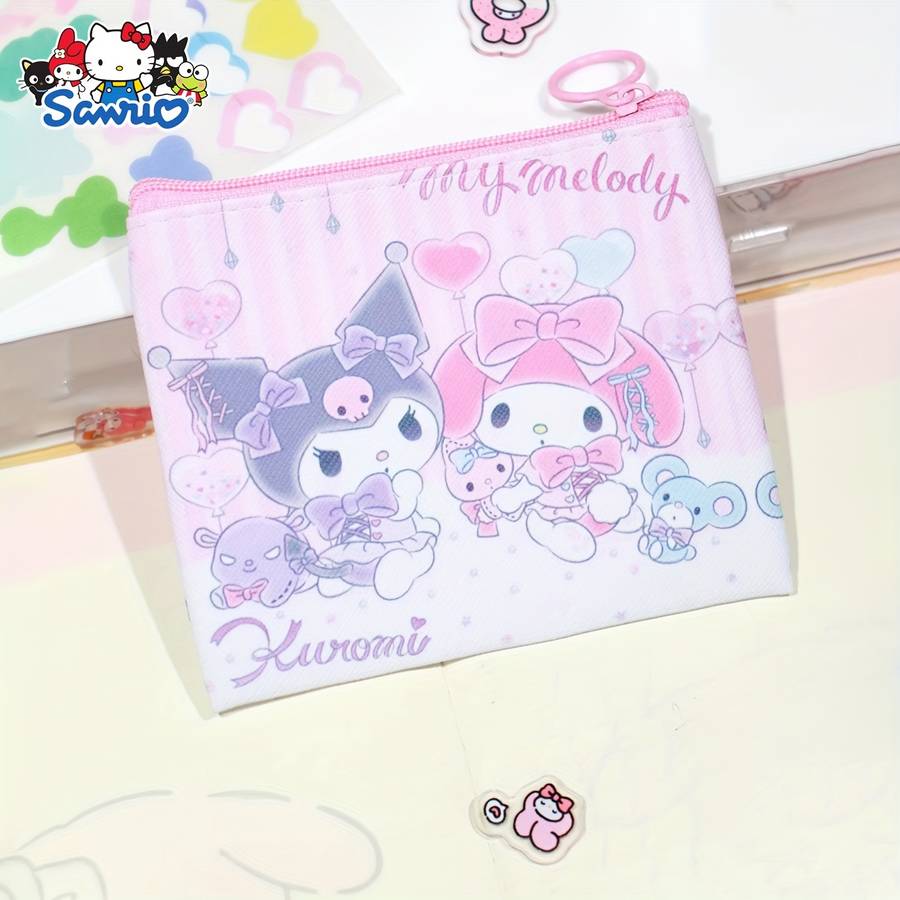 1pc Sanrio Hello Kitty Kuromi Melody Coin Purse Cute Coin Bag Women's Wallet Mini Bag