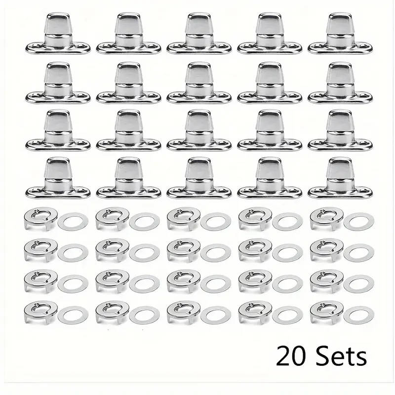 Marine-Grade Twist-Lock Fasteners For Easy Installation 20pc