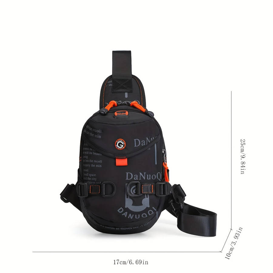 1pc Men's Sports Chest Bag Versatile Sling Backpack for Outdoor Activities Cycling Travel Durable