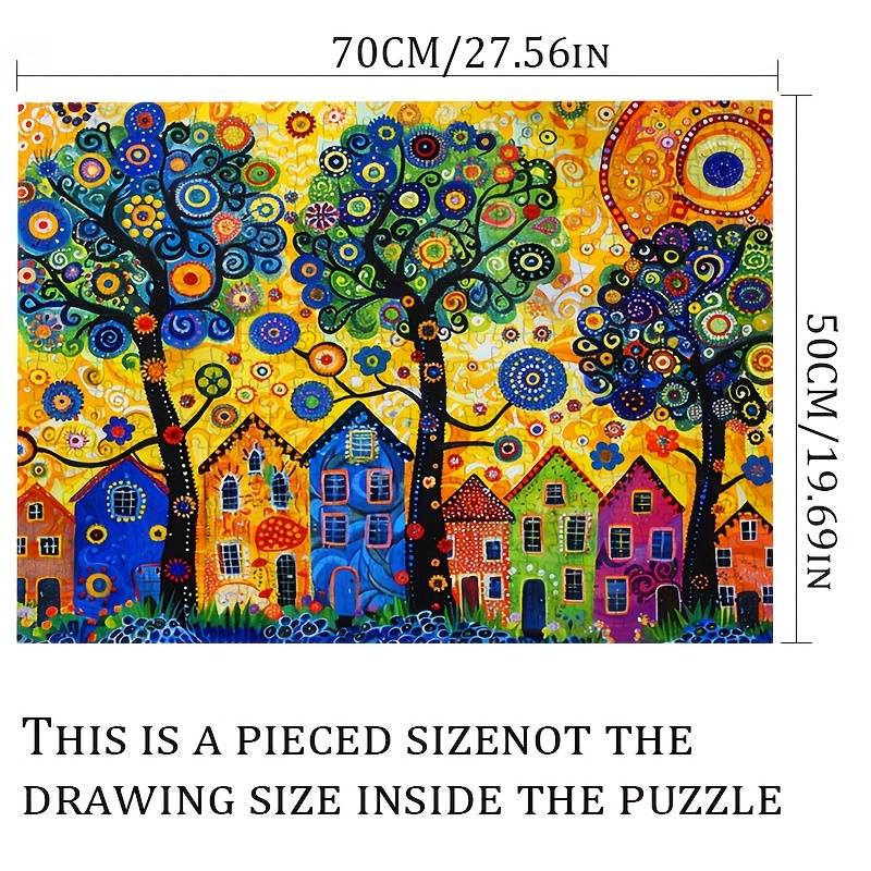 1000pcs Dreamy Garden Village Puzzle for Adults Giant 50x70cm 19.7x27.6in Thick D