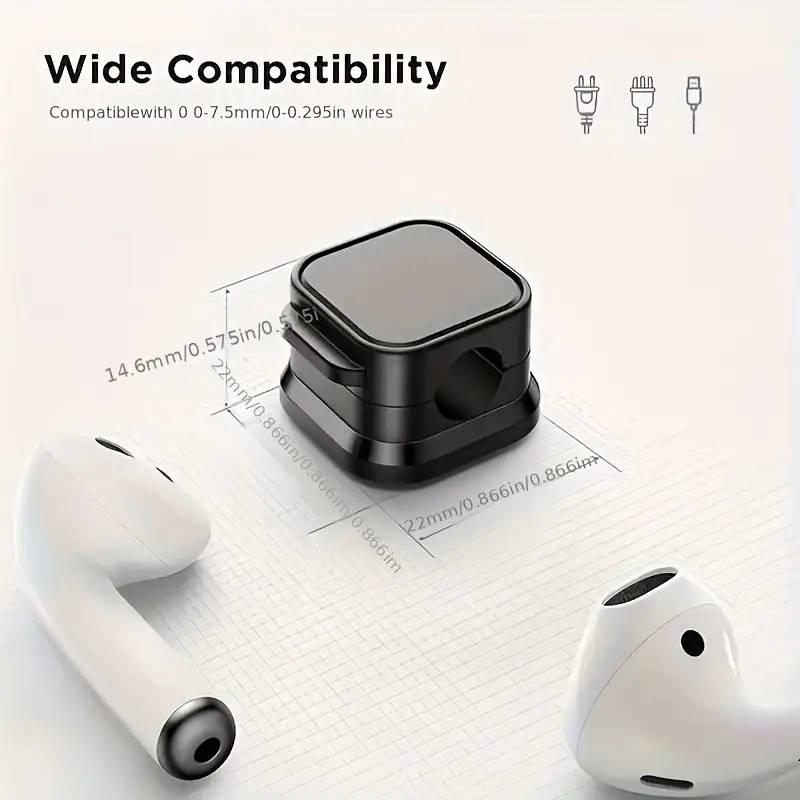 4PCS Pp Magnetic Cable Clips