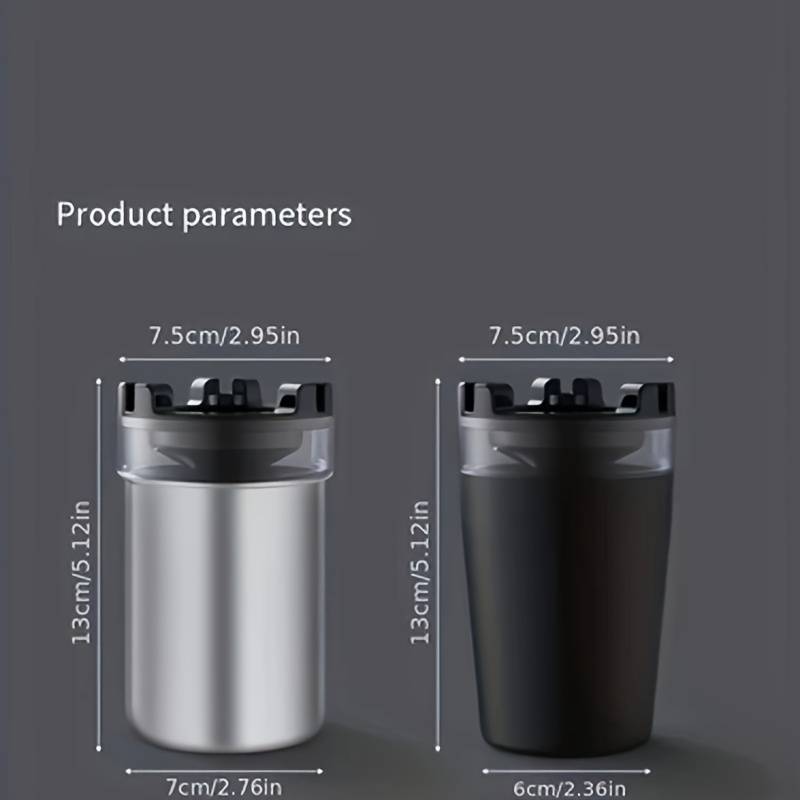 1pc Windproof Ashtray with Water Chamber Creative Funnel Design Dual Compartment for Cigare