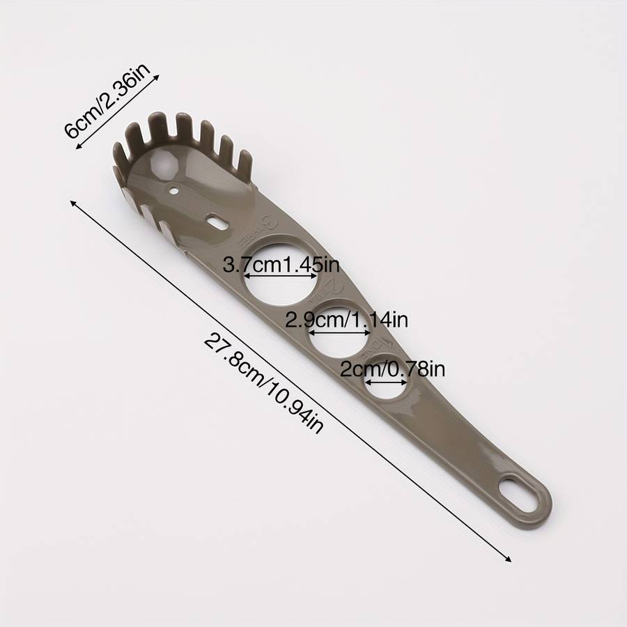 1pc Creative PP Powder Spoon Multifunctional 3-hole Powder Measuring Spoon Household Noodle Spo