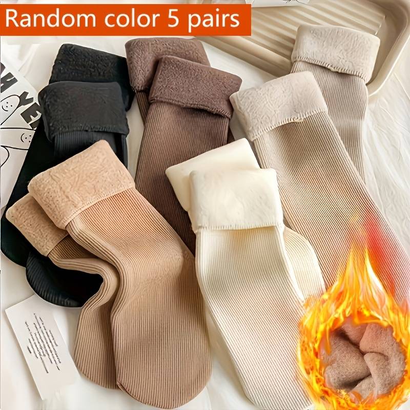 Sock 5 Pairs Of Mixed Color Floor Socks  One Size