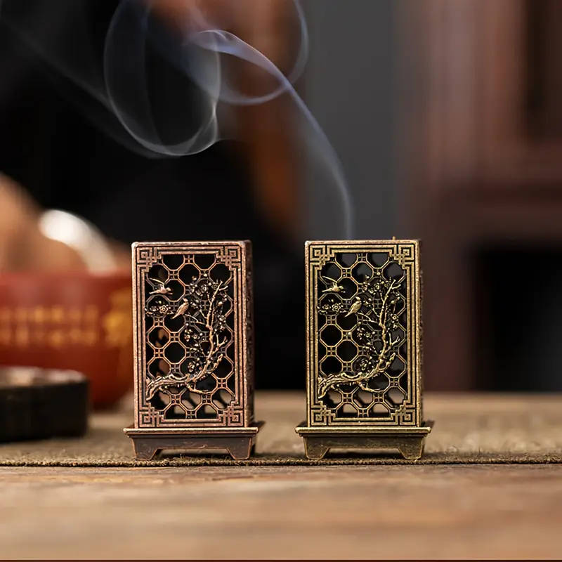 1 Elegant Metal Incense Burner