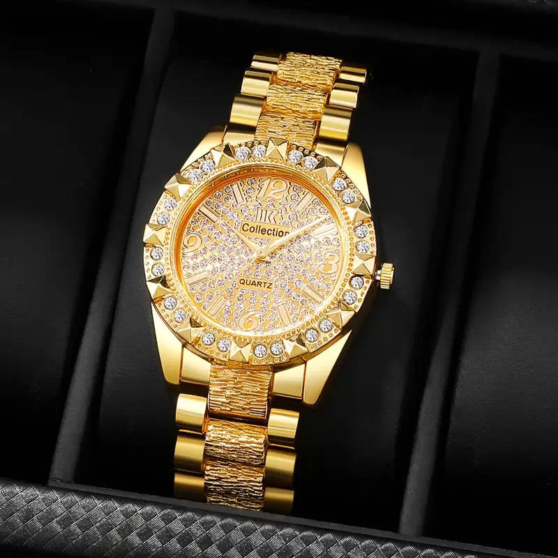 1 Luxury Men's Quartz Watch Set