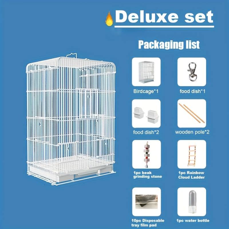 1pc Yellow 2 Grids (without Wheels) Pet Cage