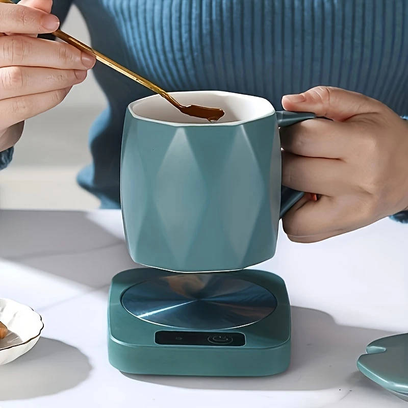 1pc USB Powered Teapot Warmer ABS Electric Beverage Heating Pad Keep Coffee Warm All Winter Color se