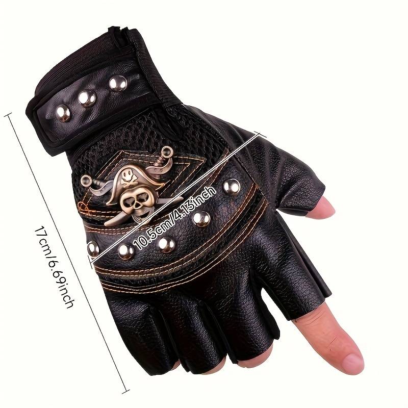 1 Pair Black Outdoor Sports Gloves