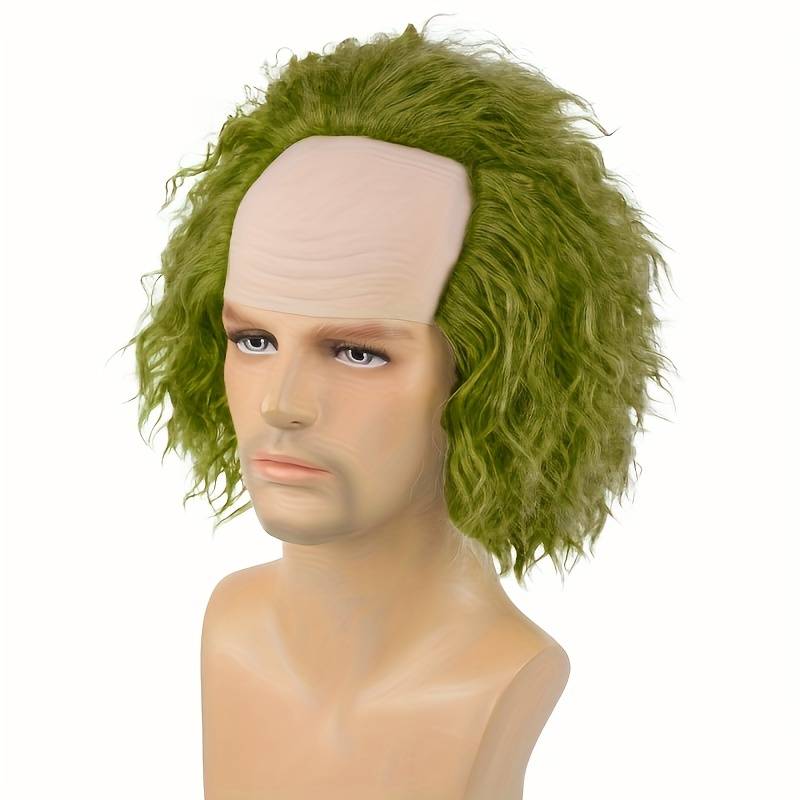 1Pc Green Fashion Design Wig