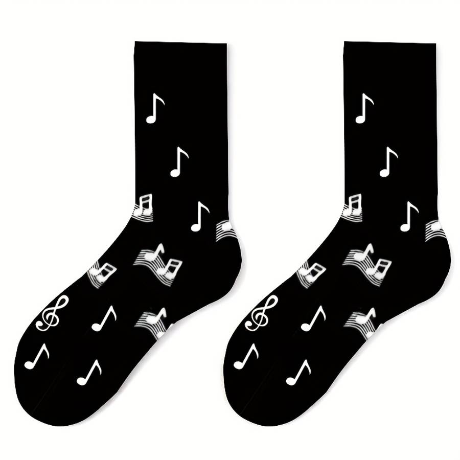 1 Pair Photo Color One Size Socks