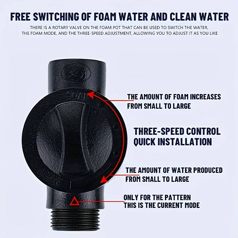 1 Set Quick-Connect Foam Sprayer for Car Maintenance Durable Plastic