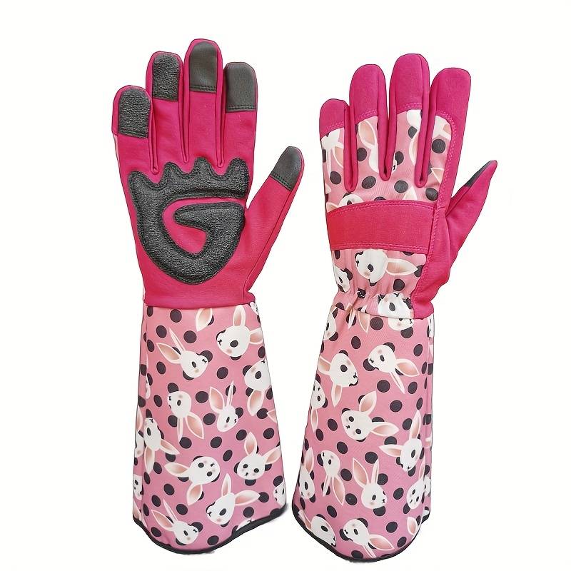 1 Pair Red Rabbit Size L Multi Purpose Work Gloves