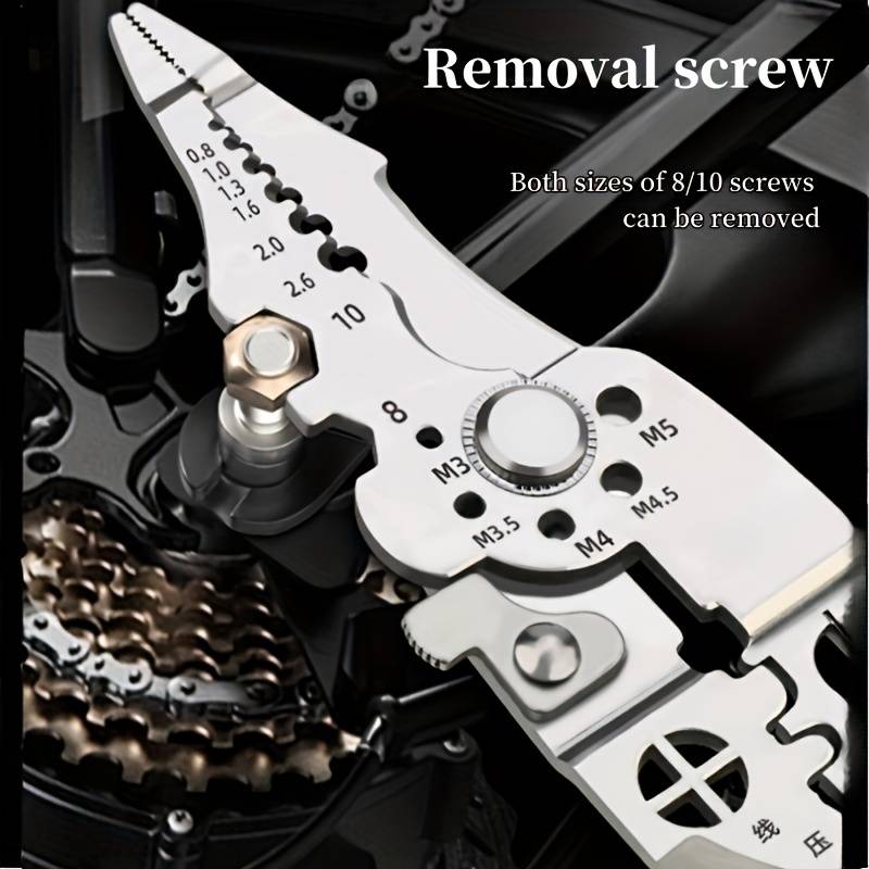 1Pc Stainless Steel Wire Cutter Stripper Repair Tools