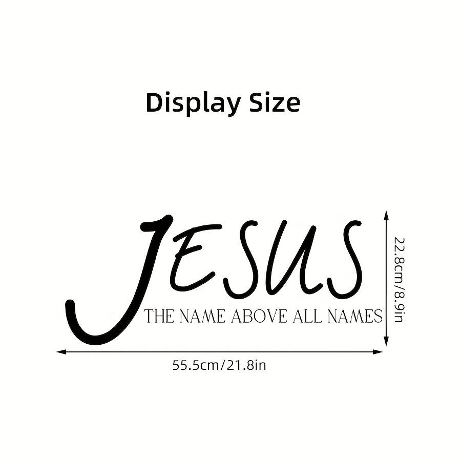 1pc  Black Jesus Christian Themed Stickers