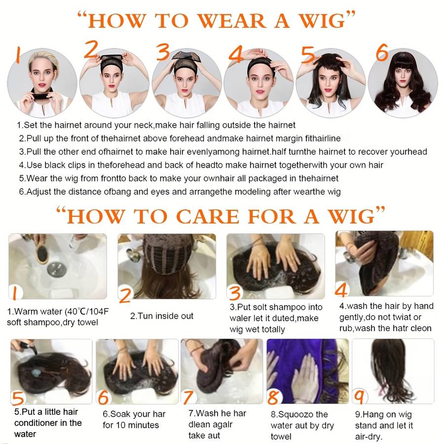 1Pc Beige 20.32cm Fashion Design Wig