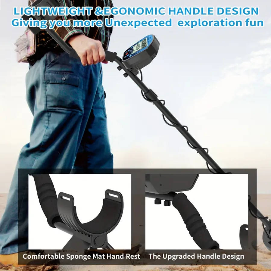Professional 10" Coil Metal Detector with LCD Display