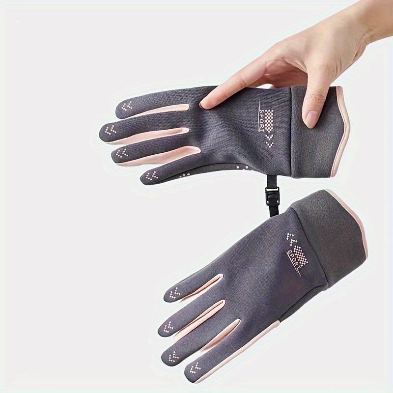 1 Pair Grey Warm Gloves