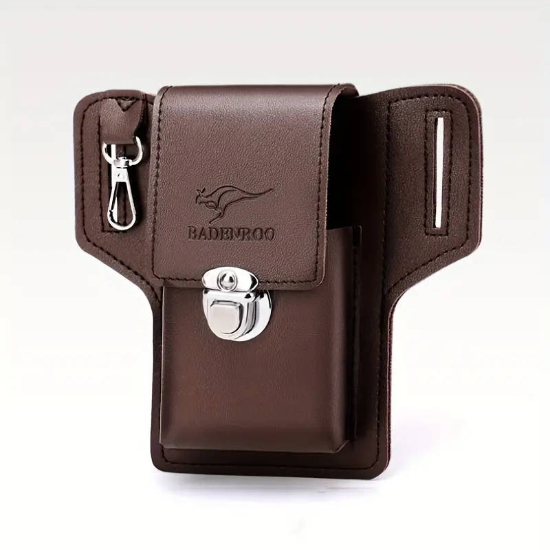 Belt Phone Bag, Faux Leather, Waterproof and Stain Resistant