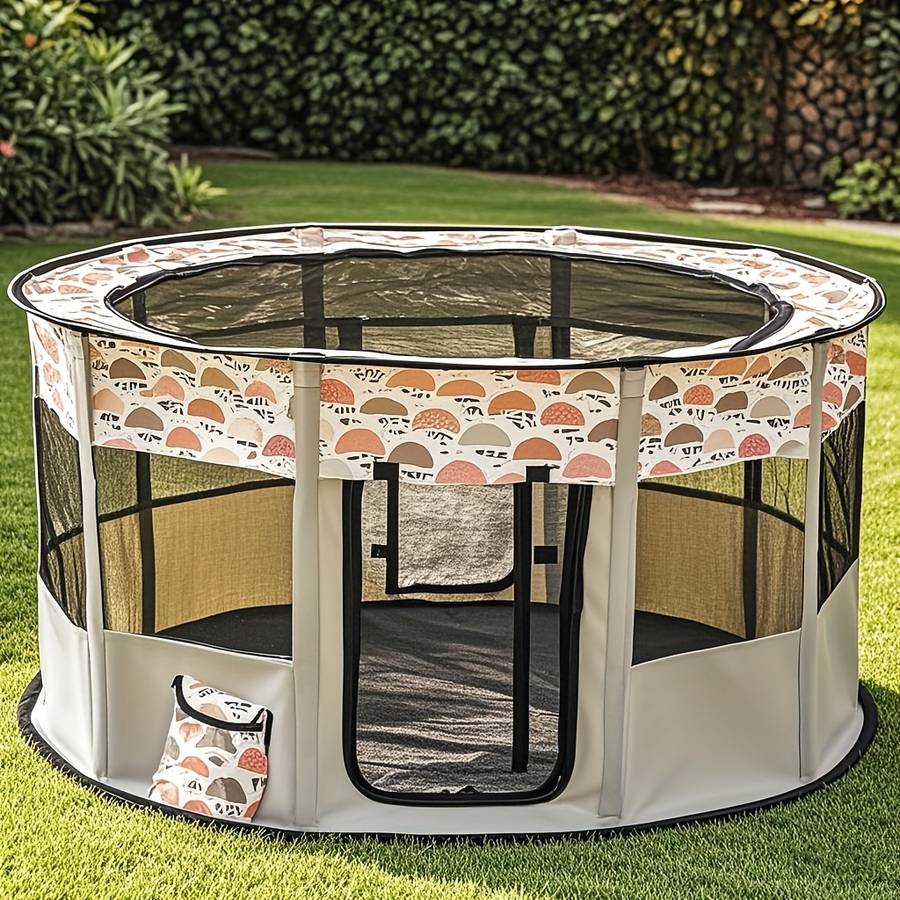 1pc Coffee Color Capacity MPet Cage