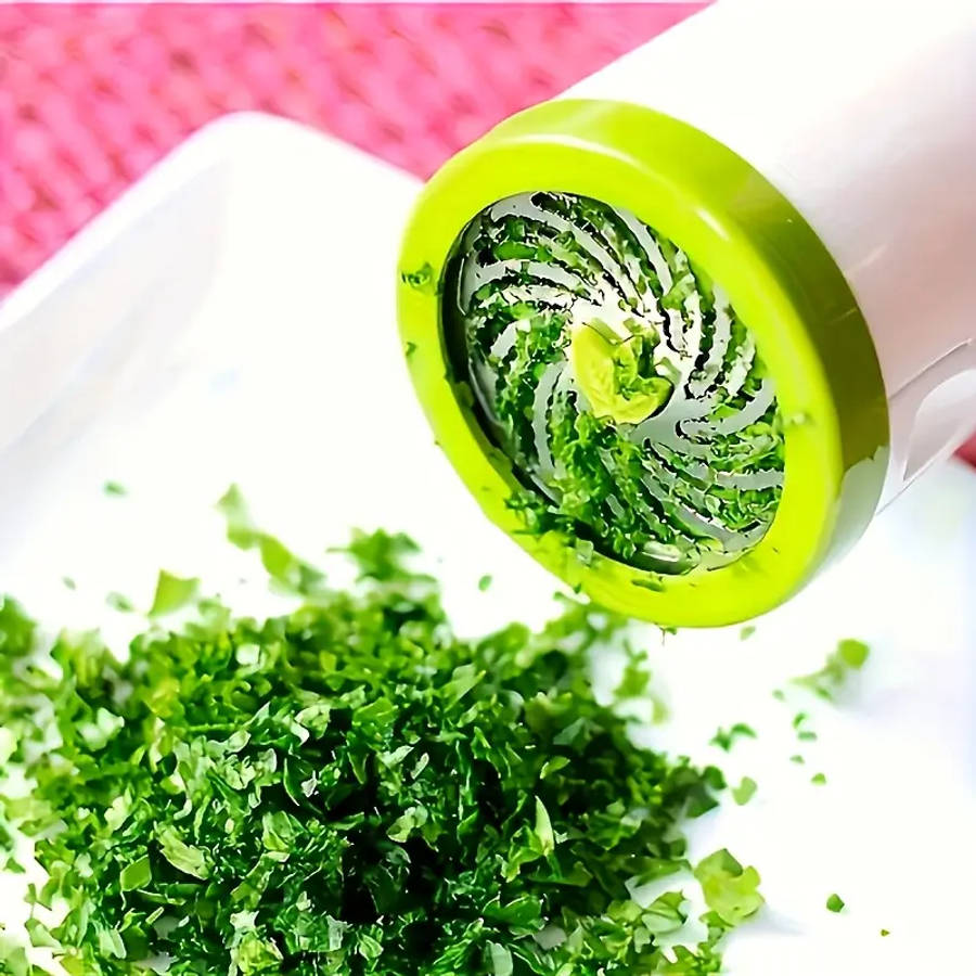 Manual Herb & Vegetable Chopper Grinder - Quick Chopping for Parsley, Cilantro, Carrots, Zucchini
