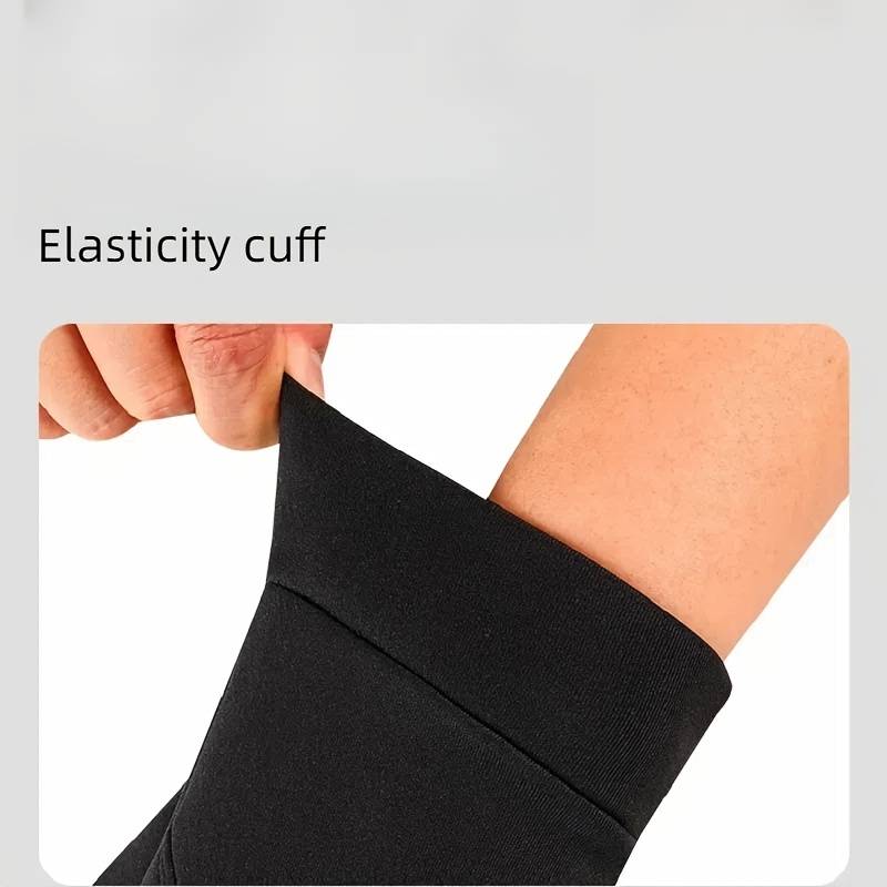 1 Pair Black Outdoor Sports Gloves
