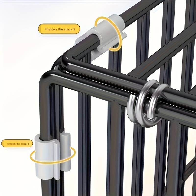 1pc Dark Gray size Single Layer Two Rows 79*49*45CMPet Cage