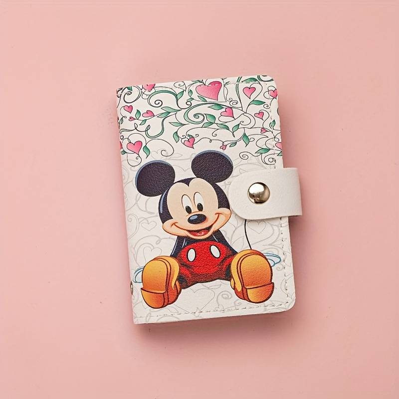1pc Mickey Card Holder ID Storage includes 20 card slots and 2 document slots suitable for st