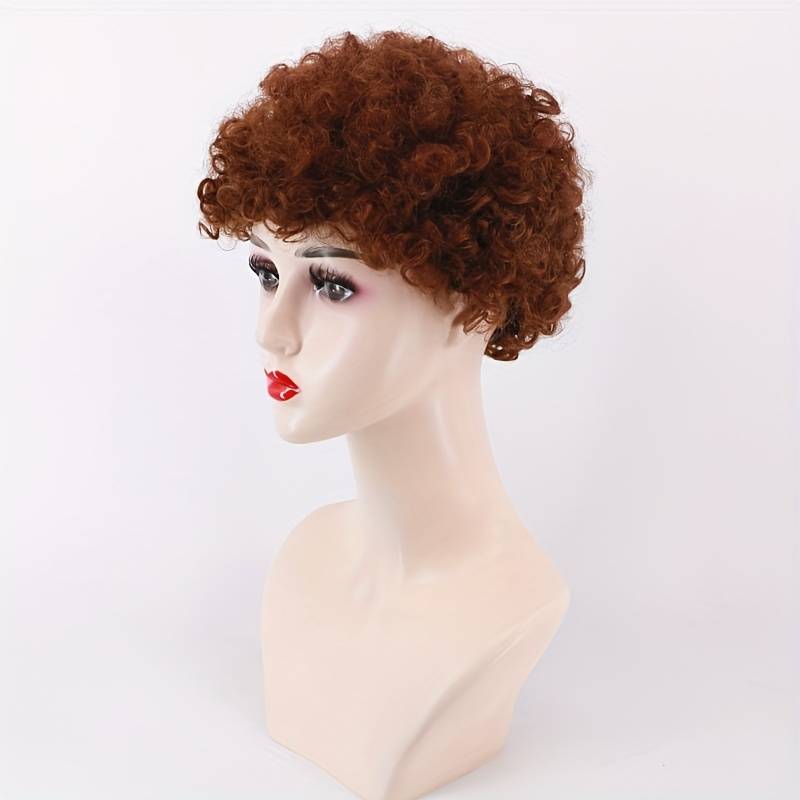 1Pc Dark Brown 15.24cm Fashion Design Wig
