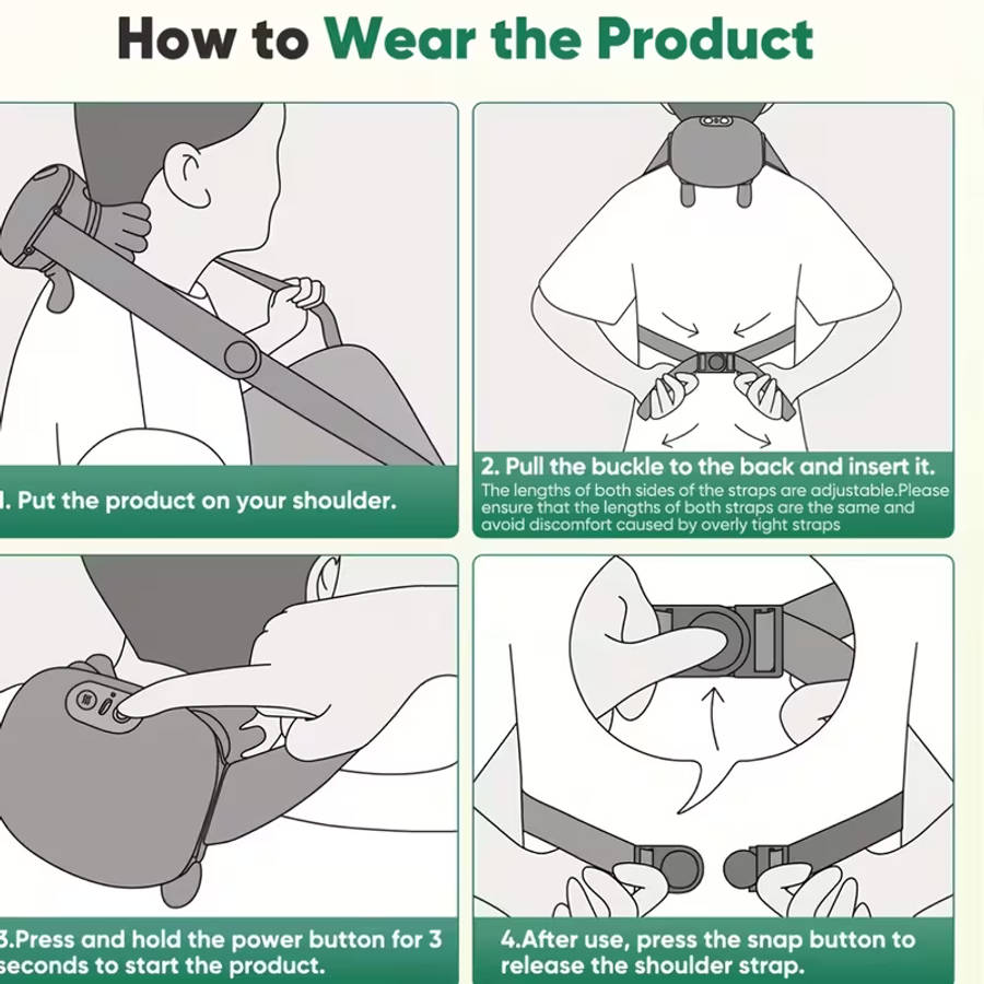 8 Claw Rechargeable Shoulder and Neck Massager