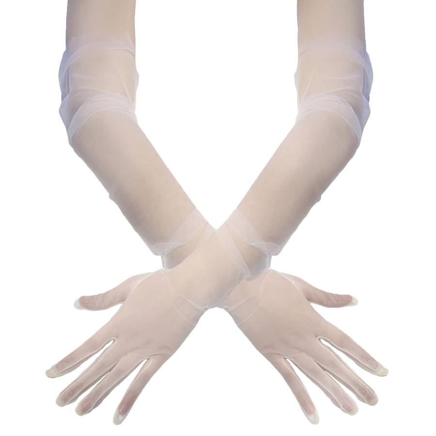 1 Pair Black Evening Party Gloves