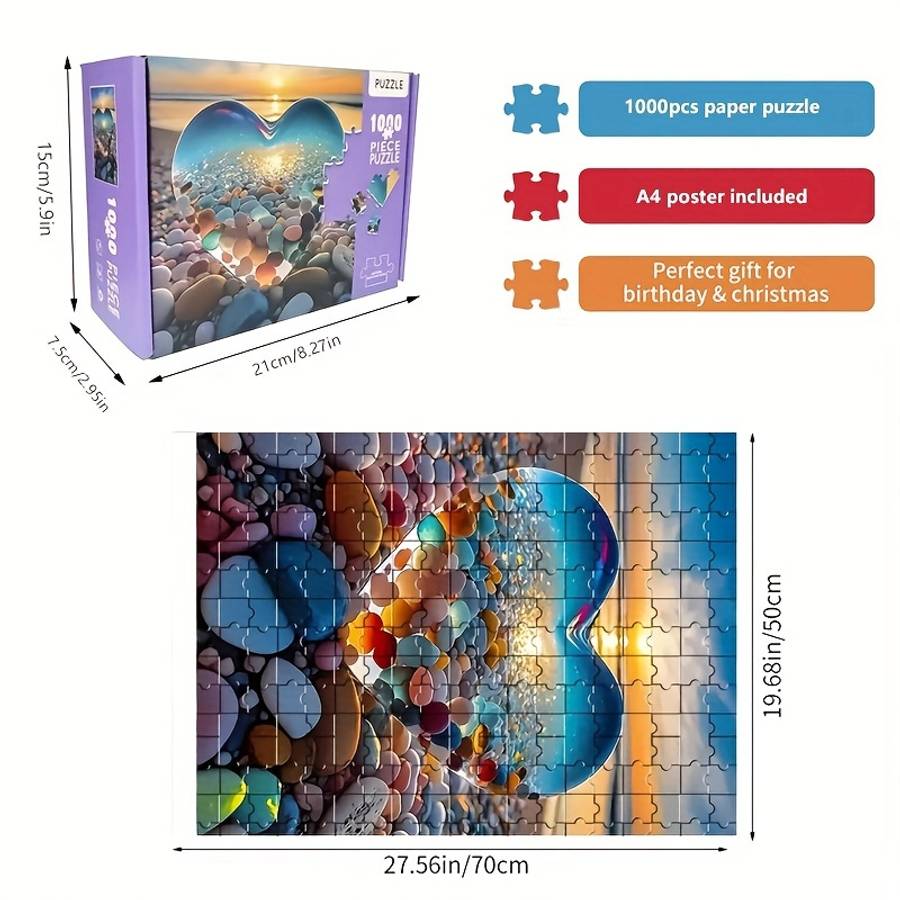 1000 Piece Paper Jigsaw Puzzle For Adults