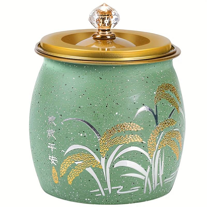 1pc Elegant Stainless Steel Ashtray with Lid Anti-Fly Round Design for Home Living Room Decor