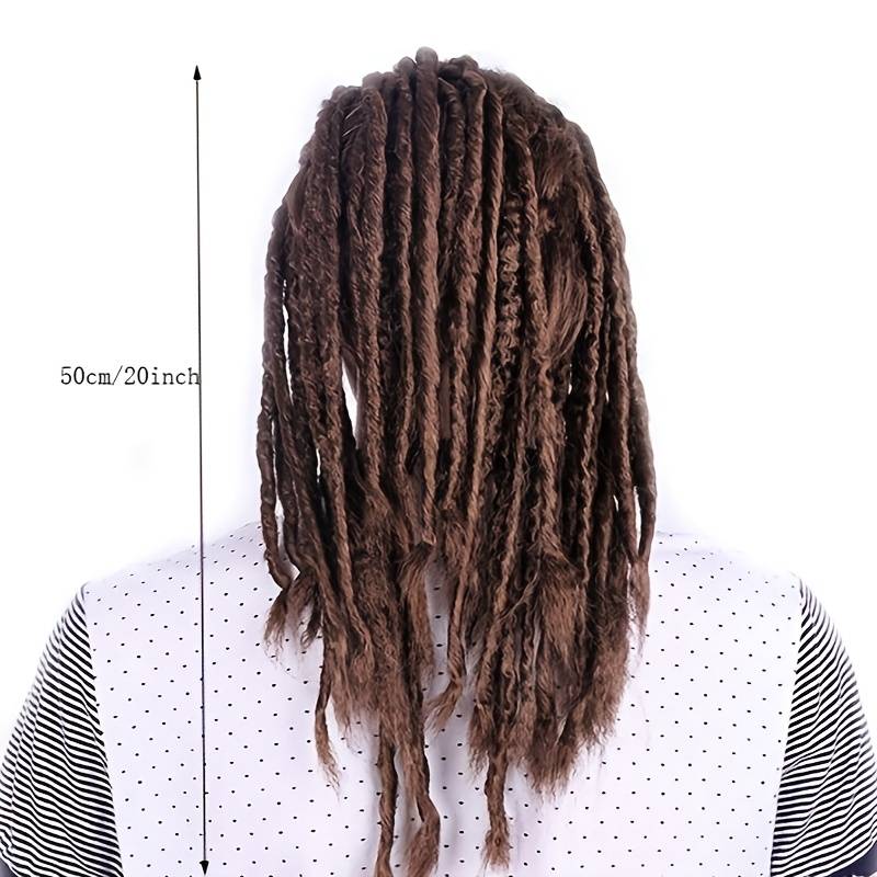 1Pc Coffee Color 50.8cm Fashion Design Wig