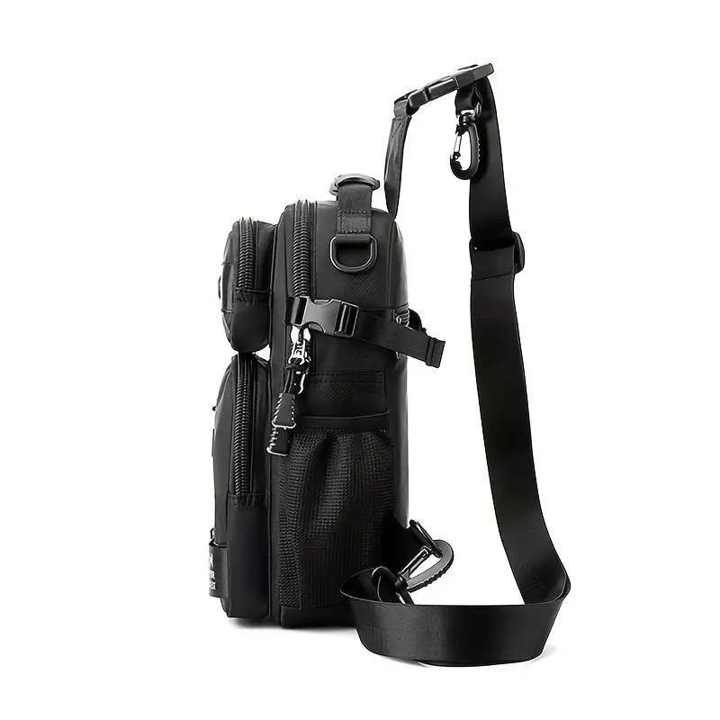 1pc Multi-Purpose Fashion Chest Bag Anti-Theft Trendy Sports Sling Backpack Lightweight Oxford Mater