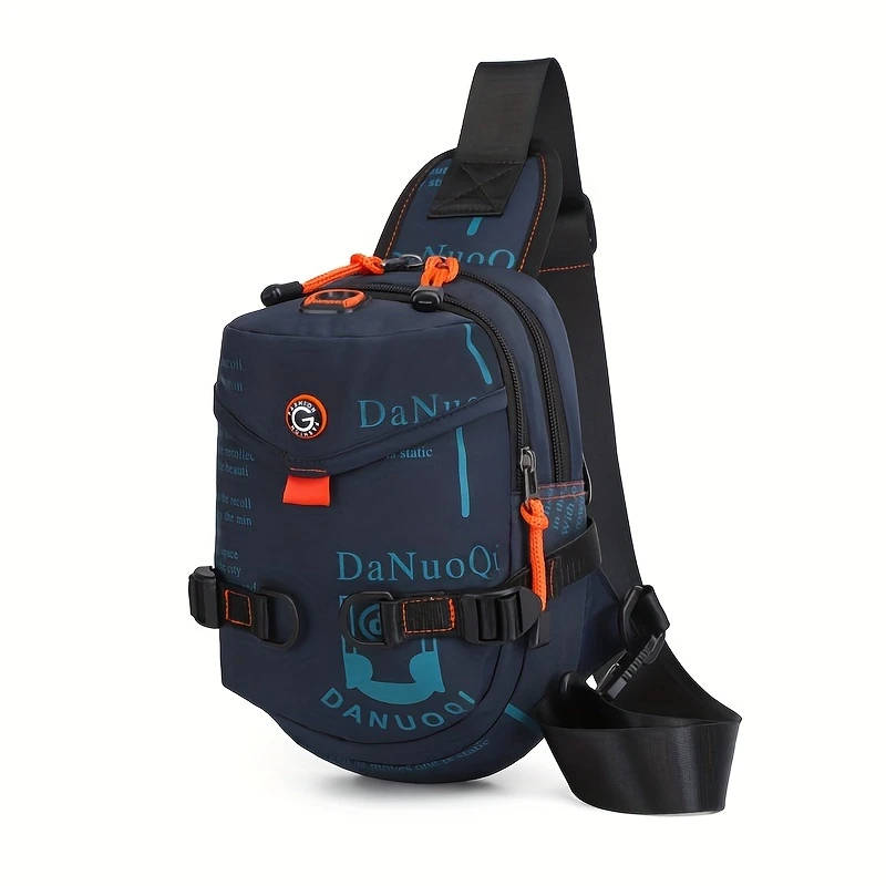1pc Men's Sports Chest Bag Versatile Sling Backpack for Outdoor Activities Cycling Travel Durable