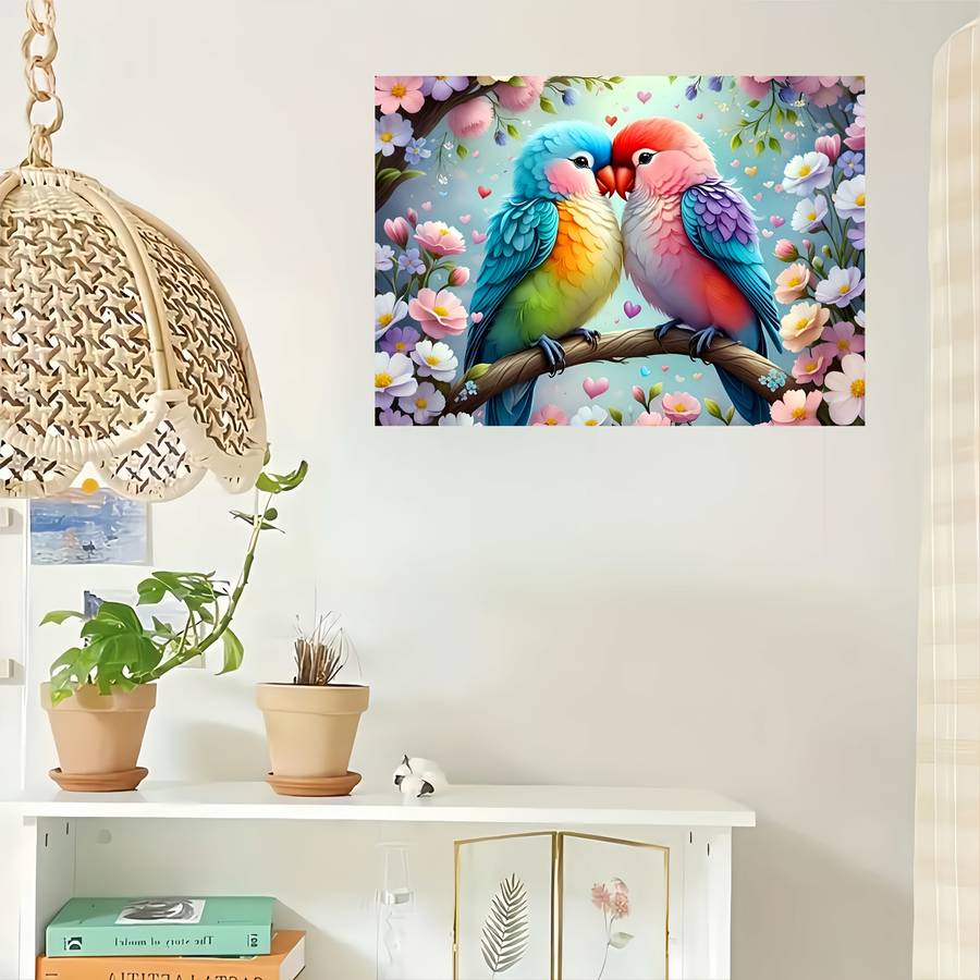 1000pcs Parrot Jigsaw Puzzle Thick Durable White Cardstock Seamless DIY Puzzle f