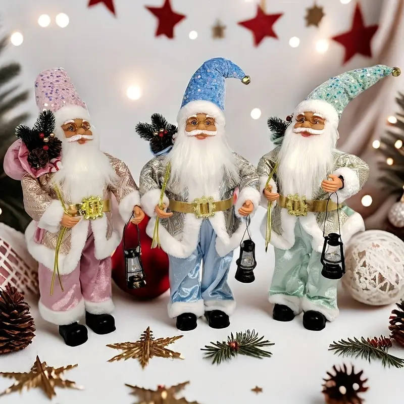 Santa Claus Standing Doll  Pink