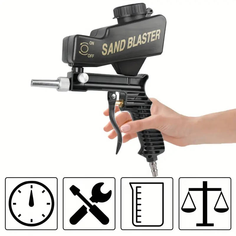 1Piece Pneumatic Sandblasting Kit Pneumatic Spray Gun Kit
