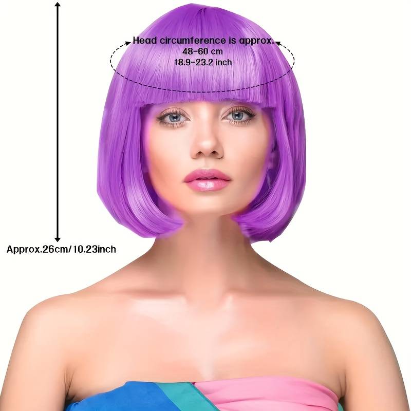 1Pc Cyan Fashion Design Wig