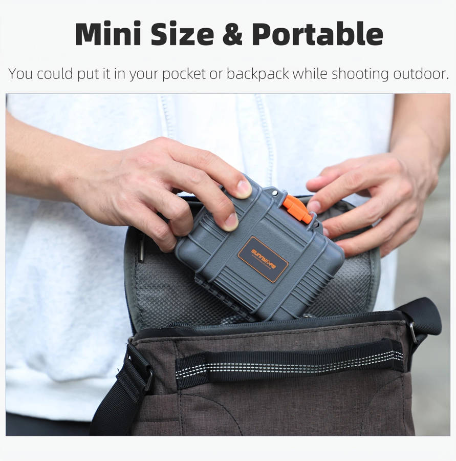 durable protective case for pro 4 3 waterproof shockproof hard shell release mount battery camera cable management and accessories storage case details 4