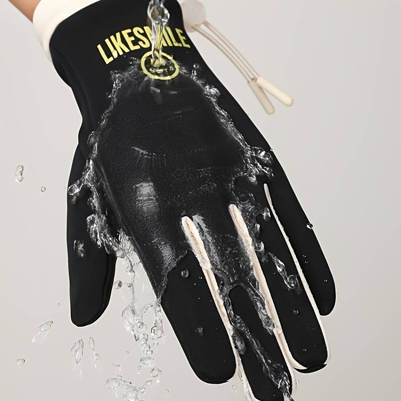 1 Pair Pink Warm Gloves