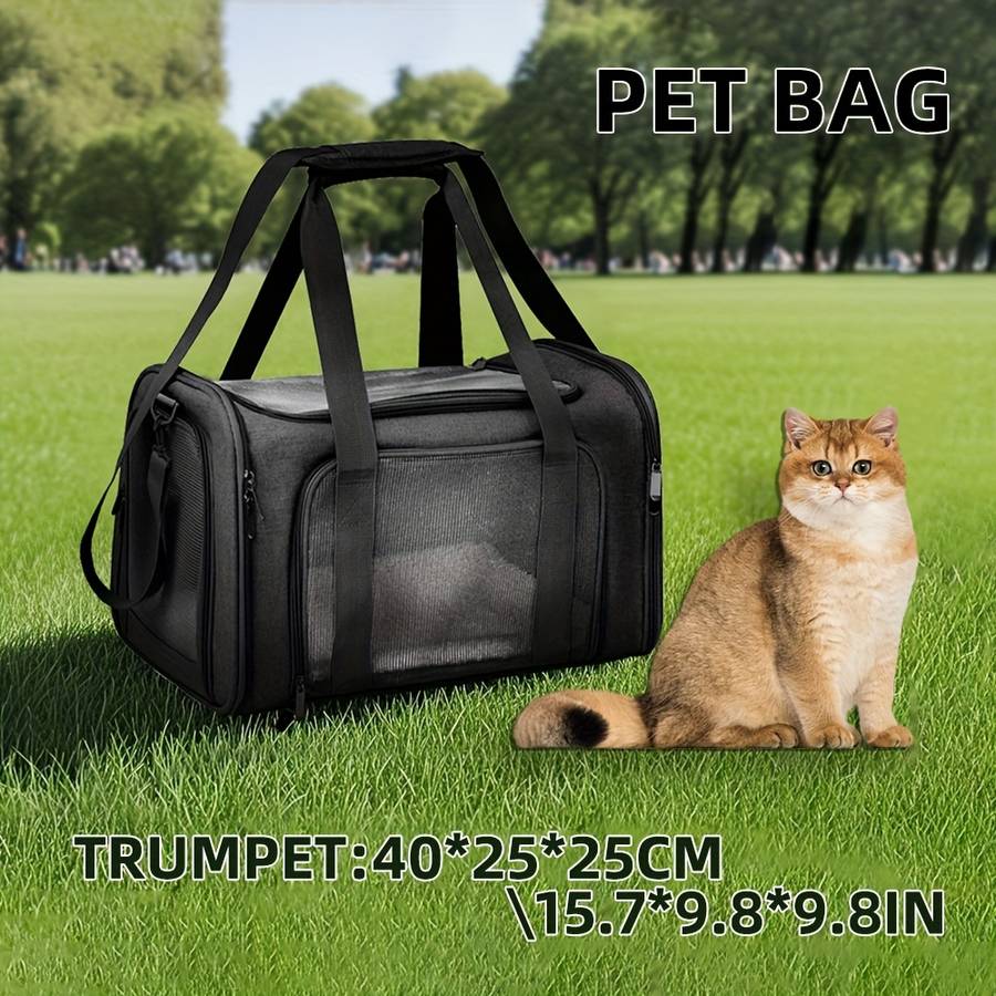 1pc Bluesize Small size: 40*25*25 cm Pet Bag