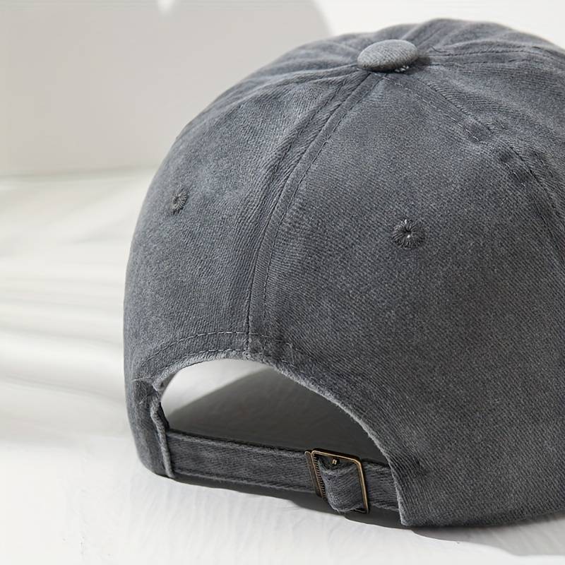 Vintage-Style 100% Battery Embroidered Baseball Cap Adjustable Lightweight Polyester Dad Hat