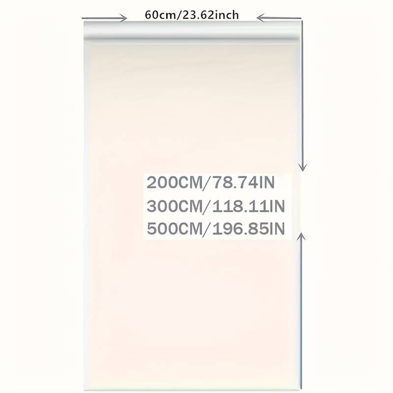 1pc Double Sided Silver  Solar Film Size 60cmx2m Door Window Sticker