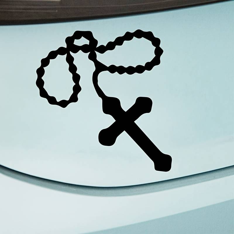 1pc Jesus Cross 17.3X20CM Jesus Christian Themed Stickers