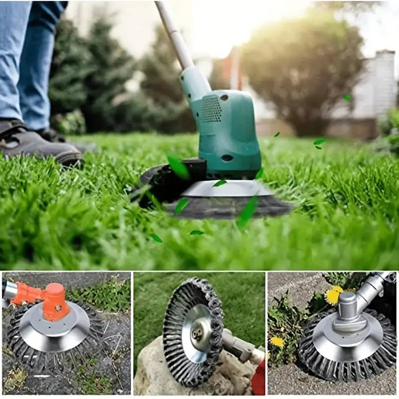 Fit Rotary Steel Weeding Brush For Lawn Mowers