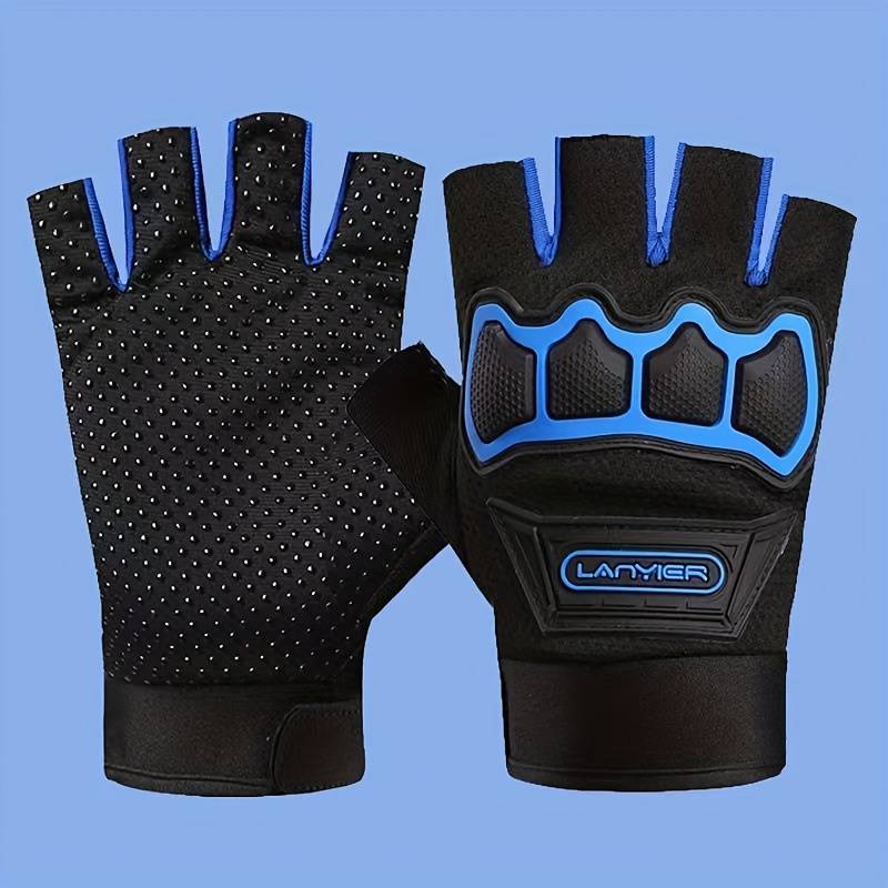 1 Pair Green Outdoor Sports Gloves